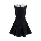 Black Polyester Casual Dress