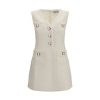 Beige Polyamide Casual Dress