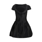 Black Polyester Casual Dress