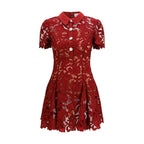 Bordeaux Polyester Cocktail Dress