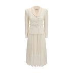 Beige Polyester Cocktail Dress