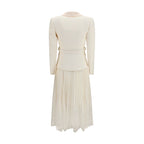 Beige Polyester Cocktail Dress
