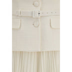 Beige Polyester Cocktail Dress