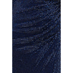 Blue Polyester Cocktail Dress