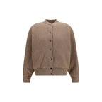 Beige Cashmere Bomber