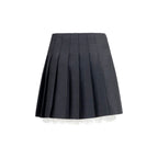 Gray Polyamide Mini Skirt