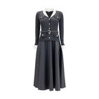 Gray Polyamide Casual Dress