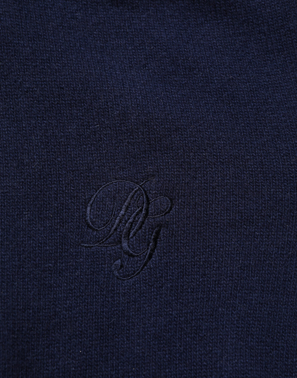 Blue Wool Knit Turtleneck Pullover Sweater
