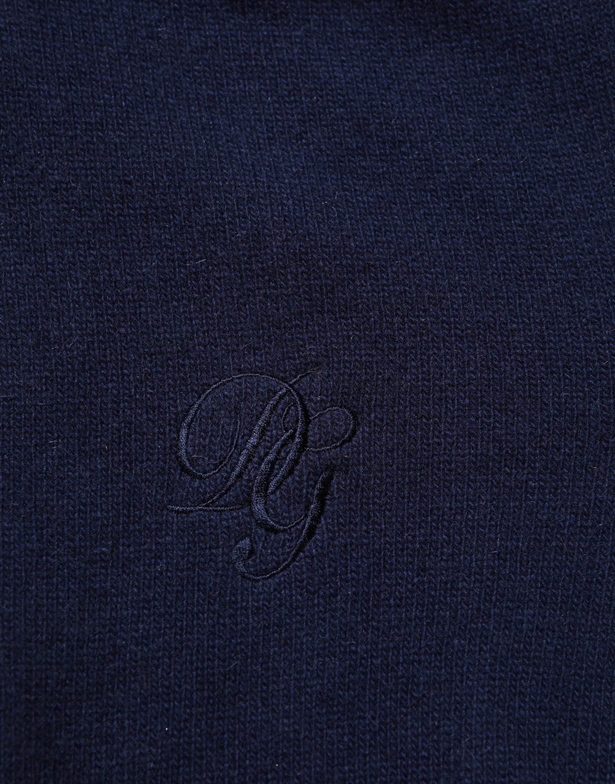 Blue Wool Knit Turtleneck Pullover Sweater