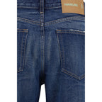 Blue Cotton Jeans Denim