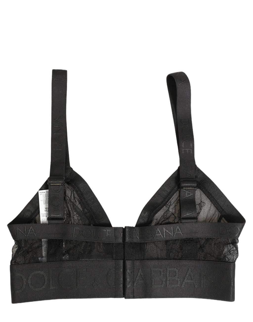 Black Logo Monogram Soft Cup Brassiere Underwear