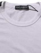 White Cotton Short Sleeves CrewNeck T-shirt