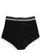 Black White Logo Waistband Coulotte Panty Underwear