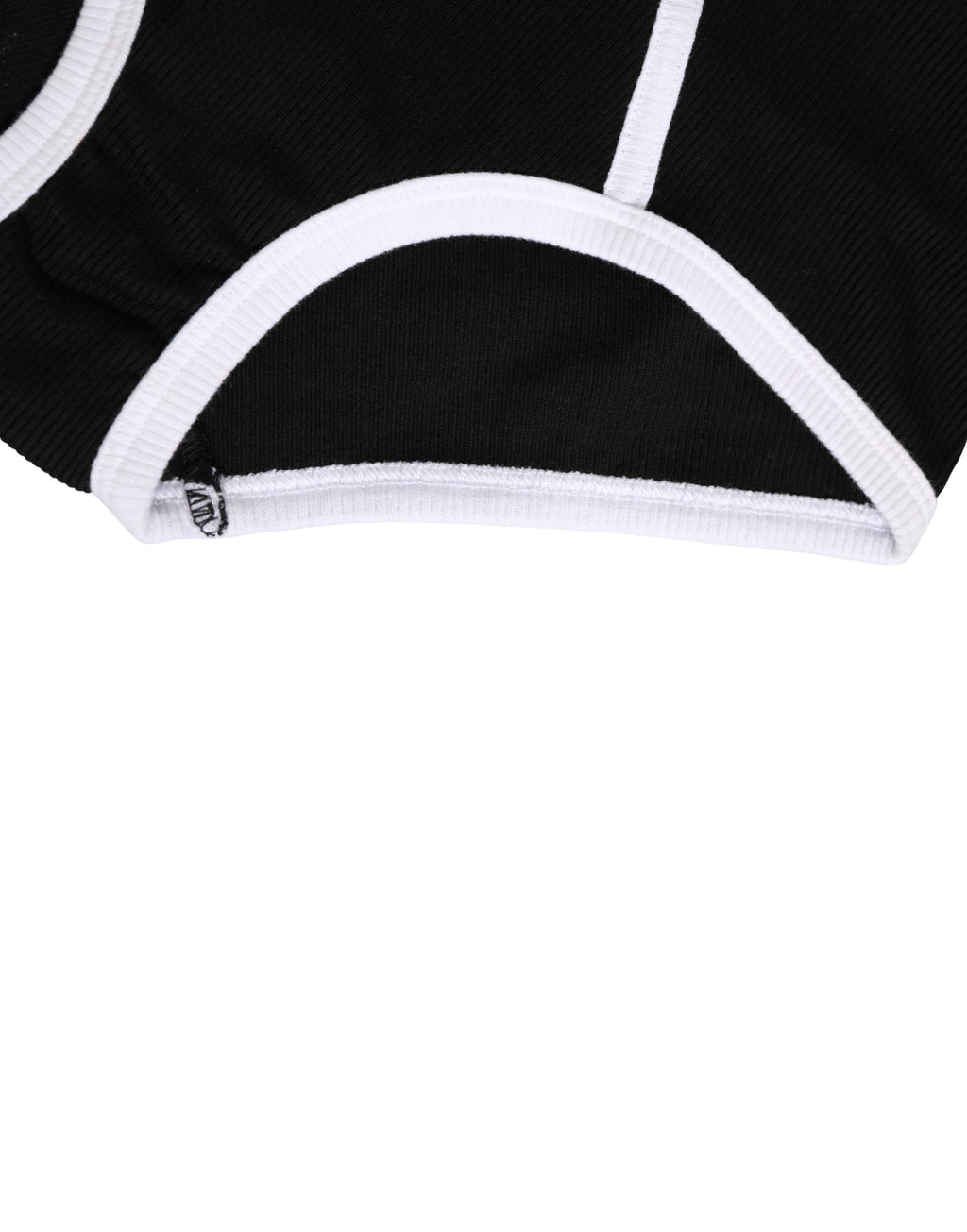 Black White Logo Waistband Coulotte Panty Underwear