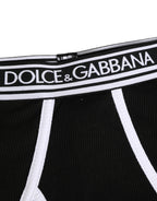 Black White Logo Waistband Coulotte Panty Underwear