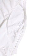 White Stretch Drawstring Swim Brief Swimwear