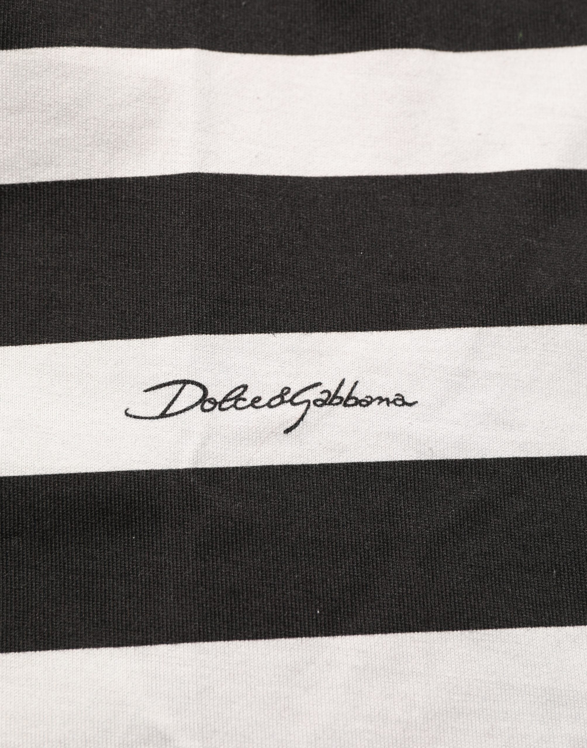 Black White Stripes Cotton Sleeveless T-shirt