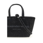 Gray Cotton Shoulder Bag