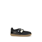 Black Polyester Ballet Flats
