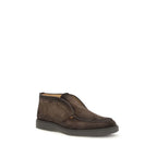 Brown Calf Leather Bos Taurus Ankle Boots
