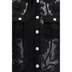 Black Polyester Blouse