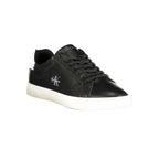 Black Polyurethane Womens Sneaker