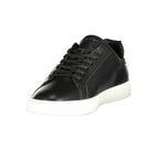 Black Polyurethane Womens Sneaker