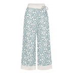 Blue Silk Women's Pants