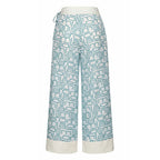Blue Silk Women's Pants