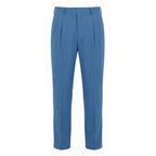 Blue Cotton Men's Pants