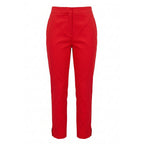 Red Cotton Women Pants