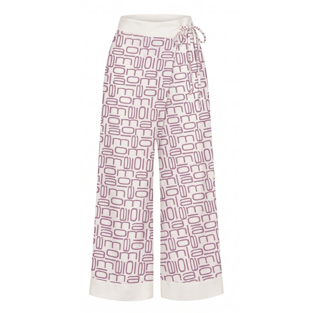 Purple Silk Women Pants