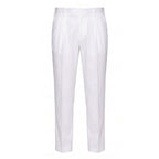 White Cotton Men Pant