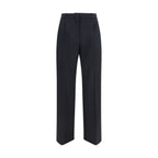 Black Wool Oves Aries Flared Pants