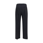 Black Wool Oves Aries Flared Pants