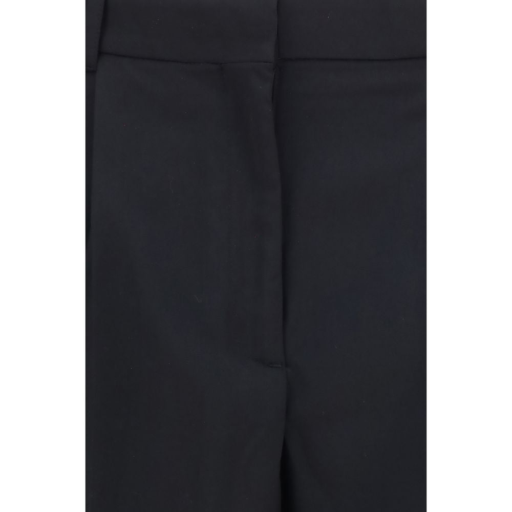 Black Wool Oves Aries Flared Pants