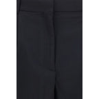 Black Wool Oves Aries Flared Pants