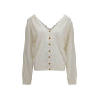 Beige Cashmere Cardigan