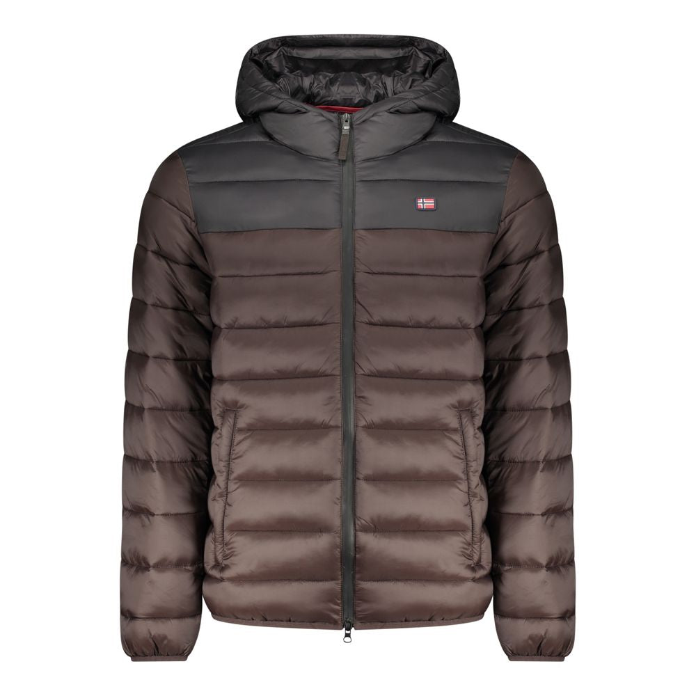 Marrone Poliammide Men's Jacket