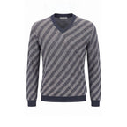 Blue Linen Men Sweater