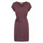 Purple Silk Women Dress