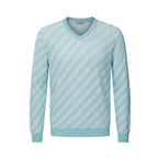 Light Blue Linen Men's Sweater