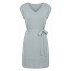 Grey Silk Women Dress