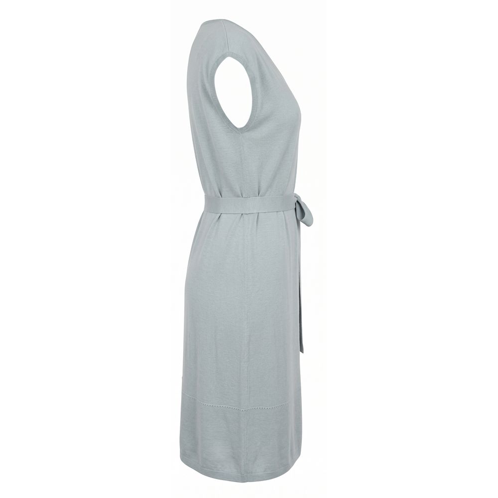 Grey Silk Women Dress