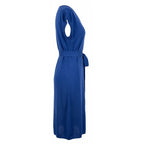 Blue Silk Women Dress
