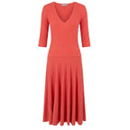 Red Cotton Women Dress