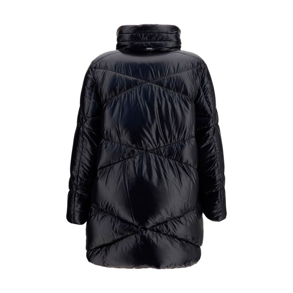 Black Goose Down Full-Length Jacket