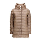 Beige Polyester Full-Length Jacket