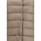 Beige Polyester Full-Length Jacket