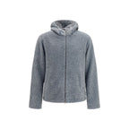 Gray Polyester Full-Length Jacket